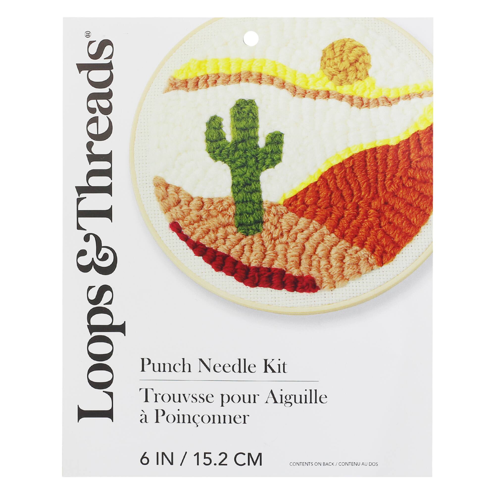 Desert Cactus Punch Needle Kit by Loops & Threads®